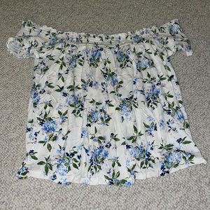 Off the shoulder floral top